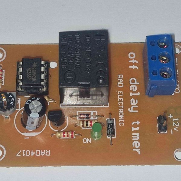 ماژول تایمر ۵۵۵ (NE555) تاخیر در قطع راد الکترونیک بدون تریگر
