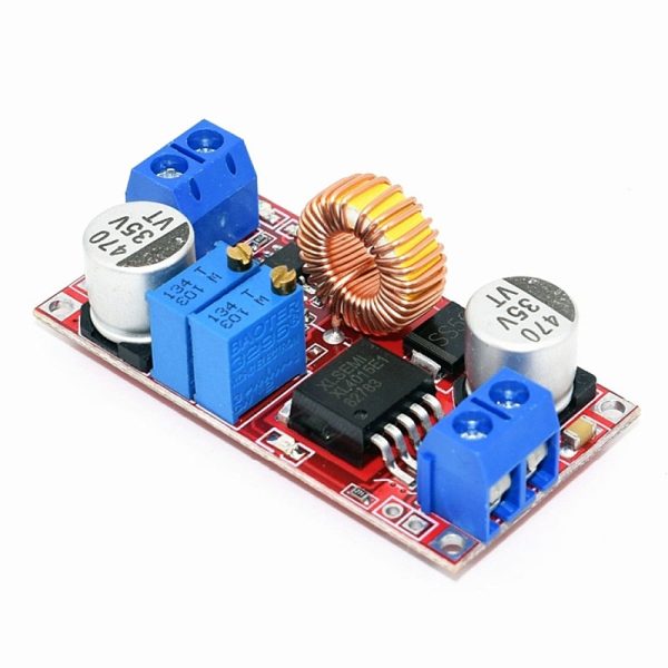 ماژول کاهنده مبدل DC-DC کاهنده 5 آمپر XL4015 با کنترل شارژ باتری