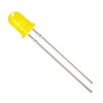 ال ای دی 5mm زرد مات پایه بلند led