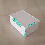 جعبه پلاستیکی رومیزی سفید