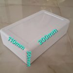 جعبه پلاستیکی سه تکه رومیزی سفید