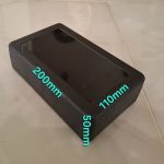 جعبه پلاستیکی سه تکه رومیزی سیاه